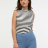 Orsay Black & White Women's Striped Top - Women's