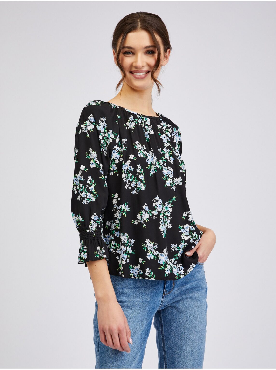 Orsay Black Women Floral Blouse - Women