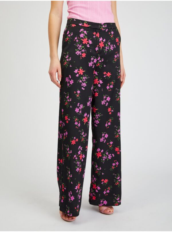 Orsay Black Women Floral Wide Pants - Women