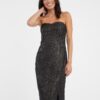 Orsay Black Women Patterned Sheath Dress - Women