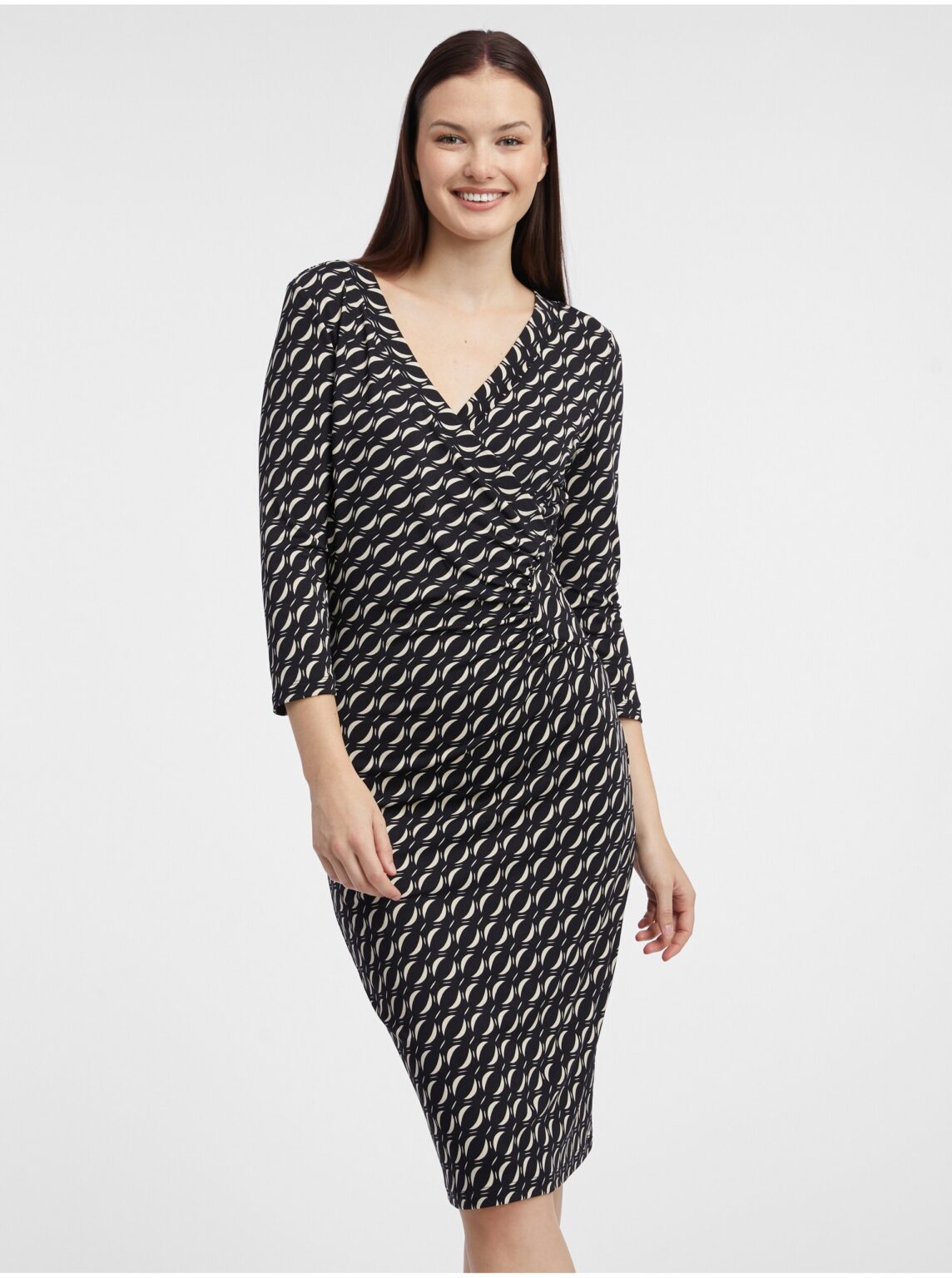 Orsay Black Women Patterned Sheath Dress - Women