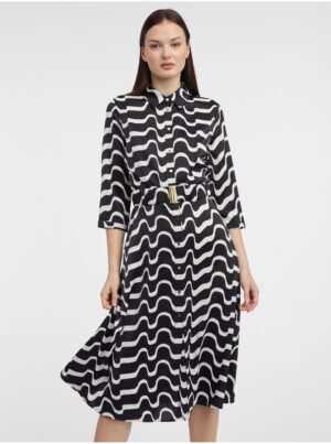 Orsay Black Women Patterned Shirt Dress - Women