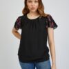 Orsay Black Womens Patterned T-Shirt - Women