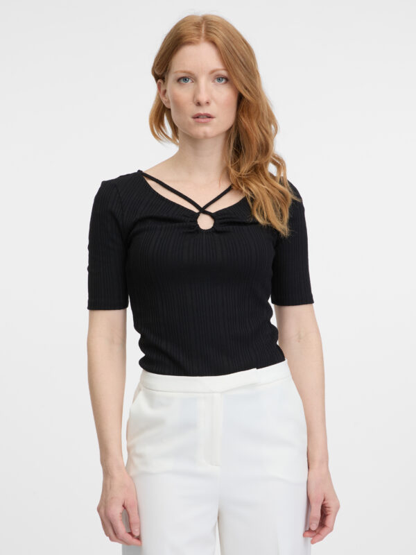 Orsay Black Womens T-Shirt - Women Orsay Black Womens T-Shirt - Women