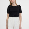 Orsay Black Women's T-Shirt with Neckline - Women