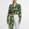 Orsay Black & Yellow Women's Patterned Blouse - Women