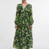 Orsay Black & Yellow Women's Patterned Maxi Dress - Women's