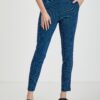 Orsay Black and Blue Ladies Patterned Pants - Women