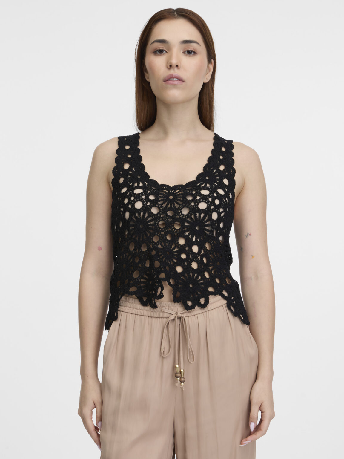 Orsay Black women's crochet top - Women's