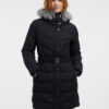 Orsay Black women's quilted coat with faux fur - Women