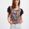 Orsay Blue-Black Ladies Floral Blouse - Women