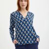 Orsay Blue Ladies Patterned Blouse - Women