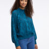 Orsay Blue Ladies Patterned Blouse - Women