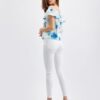 Orsay Blue-White Ladies Flowered Blouse - Ladies