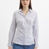 Orsay Blue-White Ladies Striped Shirt - Women