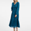 Orsay Blue Women's Floral Midi Dress - Women's