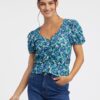Orsay Blue Women's Floral Top - Women