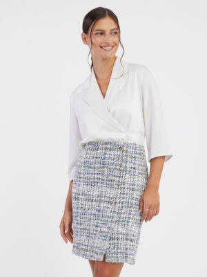 Orsay Blue and White Women's Dress - Women's Orsay Blue and White Women's Dress - Women's