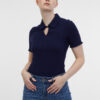 Orsay Blue-cream Women's Striped Polo Shirt - Women's