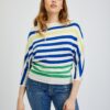 Orsay Blue-cream Women's Striped Sweater - Women