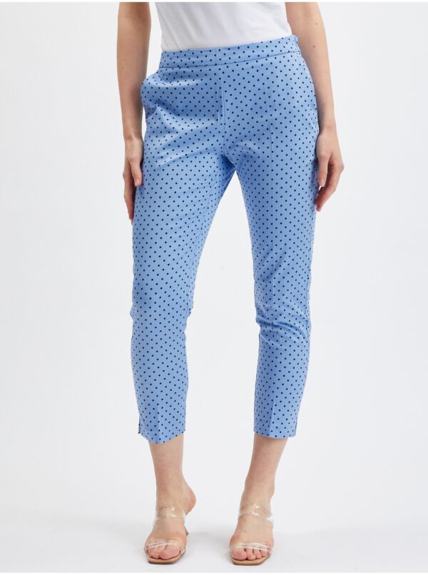 Orsay Blue polka dot shortened trousers - Ladies