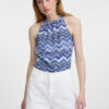 Orsay Blue women's patterned tank top - Women's