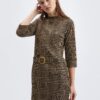 Orsay Brown Ladies Patterned Dress - Women