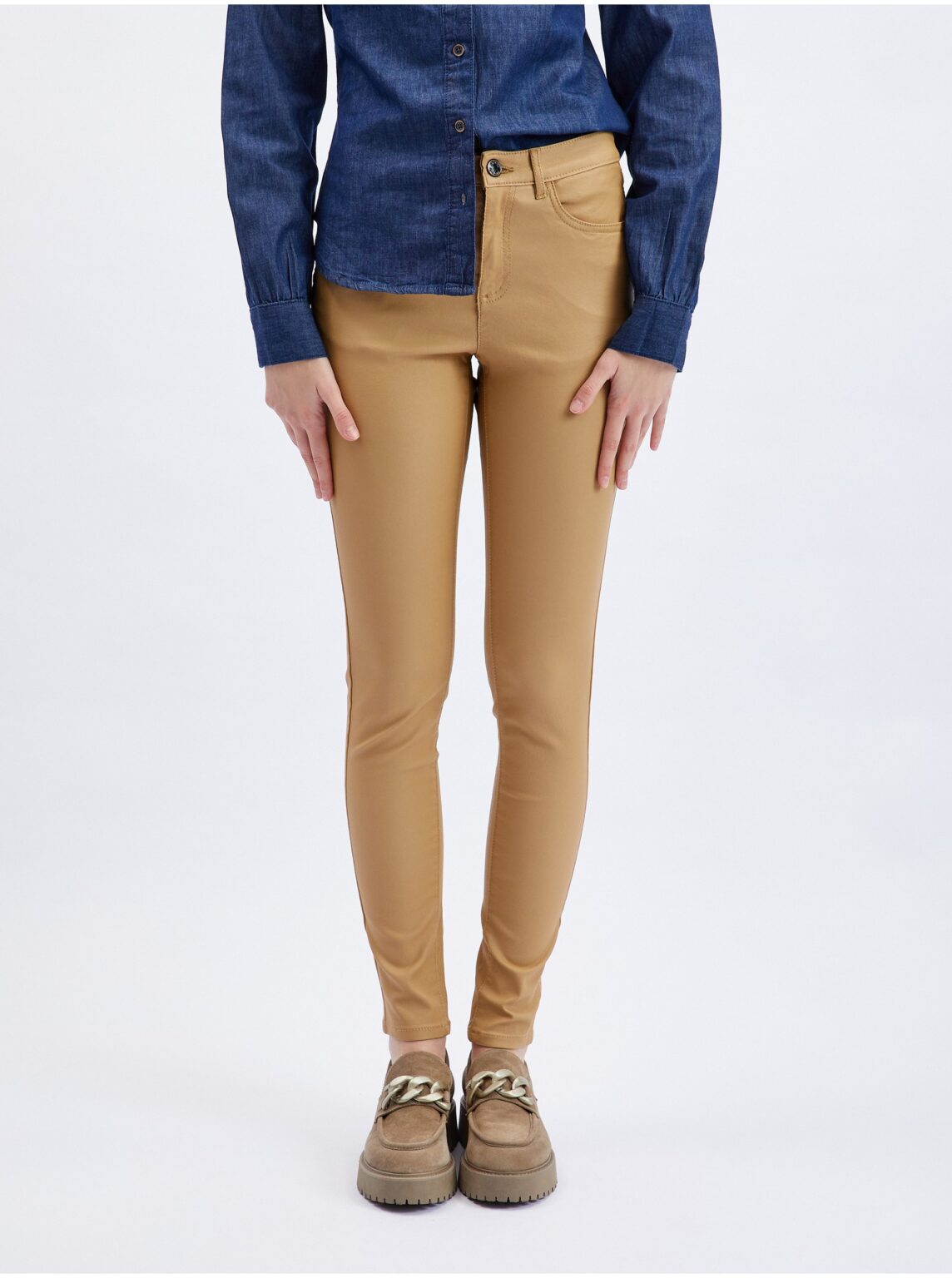 Orsay Brown women's skinny fit pants - Women's