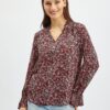 Orsay Burgundy Women's Floral Blouse - Women