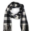 Orsay Cream-Black Women's Plaid Scarf - Women