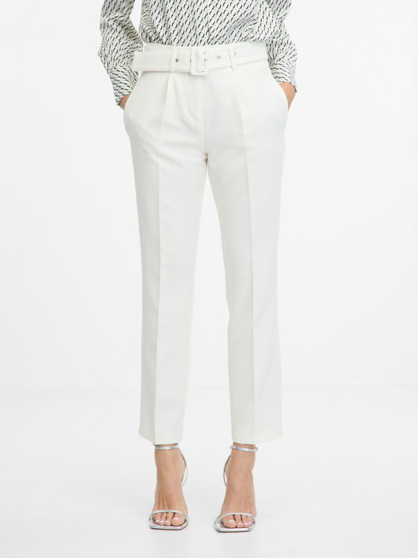 Orsay Cream women's trousers - Women's