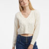 Orsay Creamy women's cropped sweater - Women