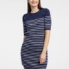 Orsay Dark Blue Women Striped Sweater Dress - Women