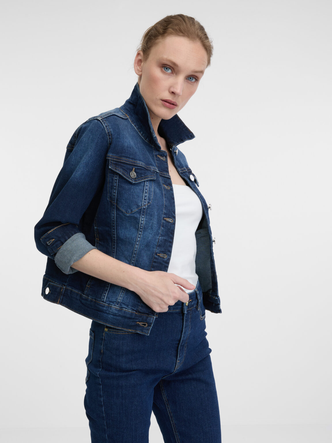 Orsay Dark Blue Women's Denim Jacket - Women