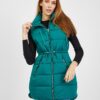Orsay Dark Green Ladies Quilted Vest - Ladies