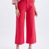 Orsay Dark Pink Women Shortened Flared Fit Jeans - Women