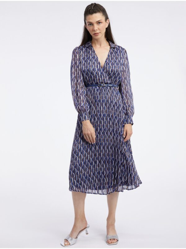 Orsay Dark blue ladies patterned dress - Women Orsay Dark blue ladies patterned dress - Women