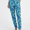 Orsay Green-Blue Ladies Flowered Pants - Women