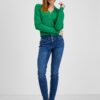 Orsay Green Ladies Cardigan with Wool - Ladies