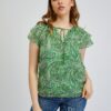 Orsay Green Ladies Patterned Blouse - Women