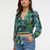 Orsay Green Ladies Patterned Blouse - Women
