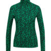 Orsay Green Ladies Patterned Turtleneck - Women