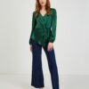 Orsay Green Ladies Satin Blouse - Women