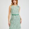 Orsay Green Women Patterned Dress with Belt - Women
