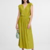 Orsay Green women's pleated maxi dress - Women's