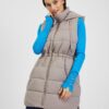 Orsay Grey Ladies Quilted Vest - Ladies