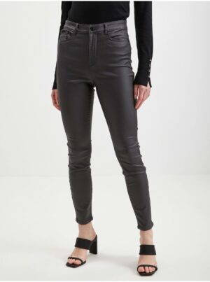 Orsay Grey Women's Leatherette Pants - Women