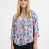Orsay Light Blue Ladies Floral Blouse - Ladies