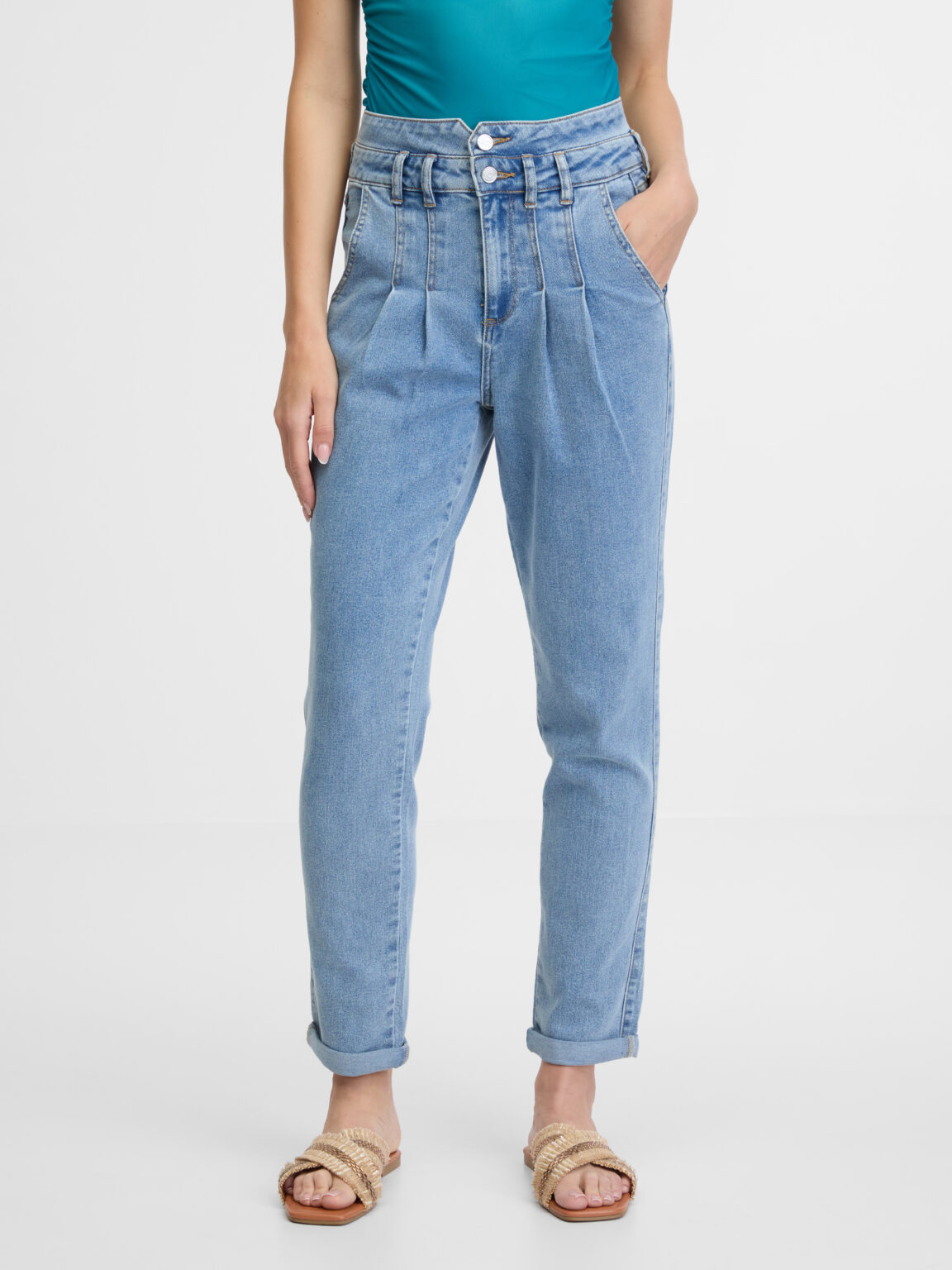 Orsay Light Blue Women's Mom Jeans - Women's