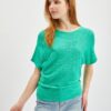 Orsay Light Green Ladies Short Sleeve Sweater - Women
